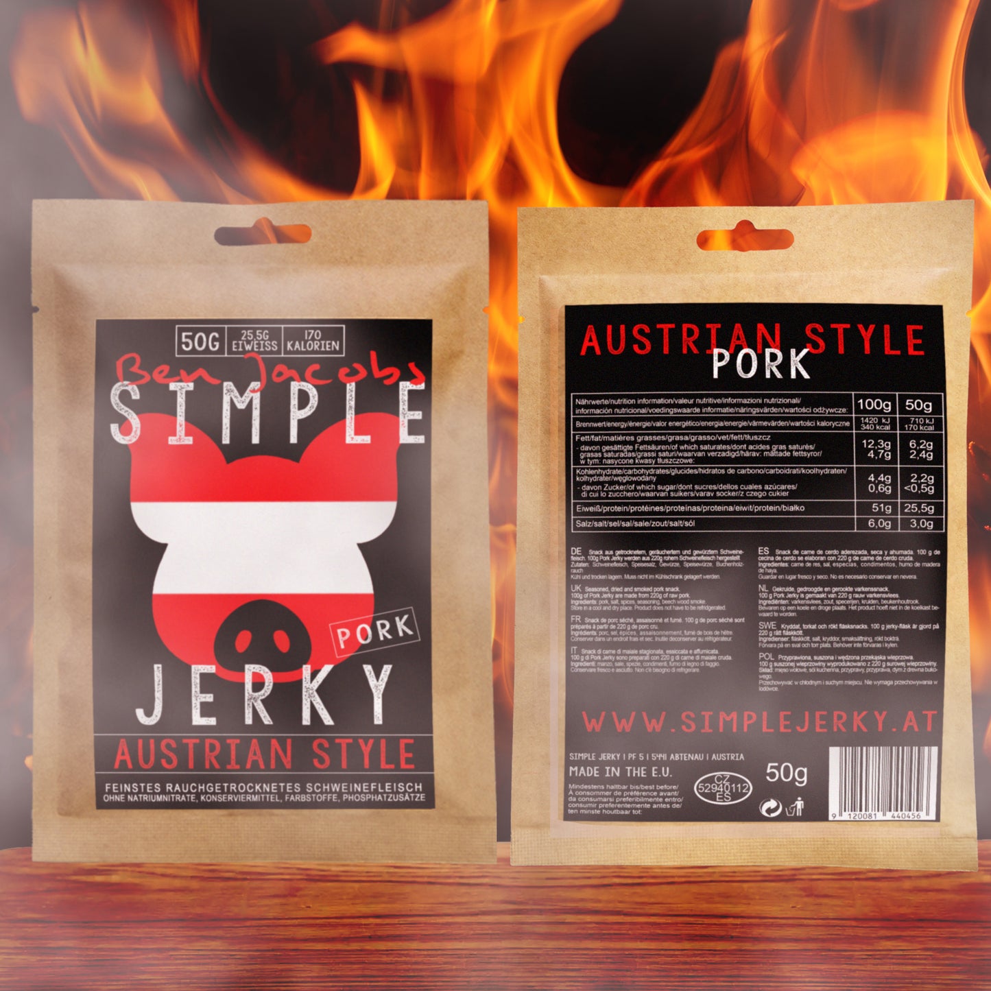 Varkensjerky - Oostenrijkse stijl