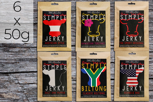 Eenvoudige Jerky - Monsterdoos (6 Soorten)